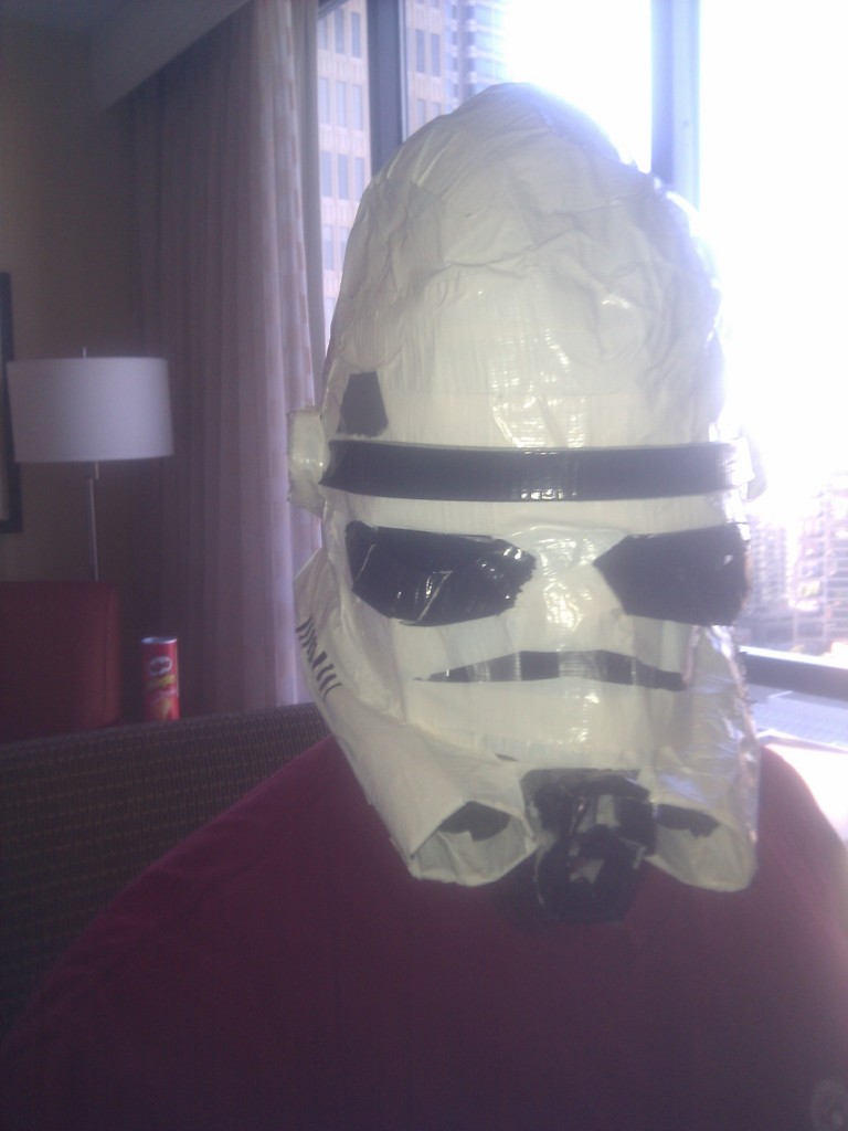 Duct Tape Stormtrooper helmet